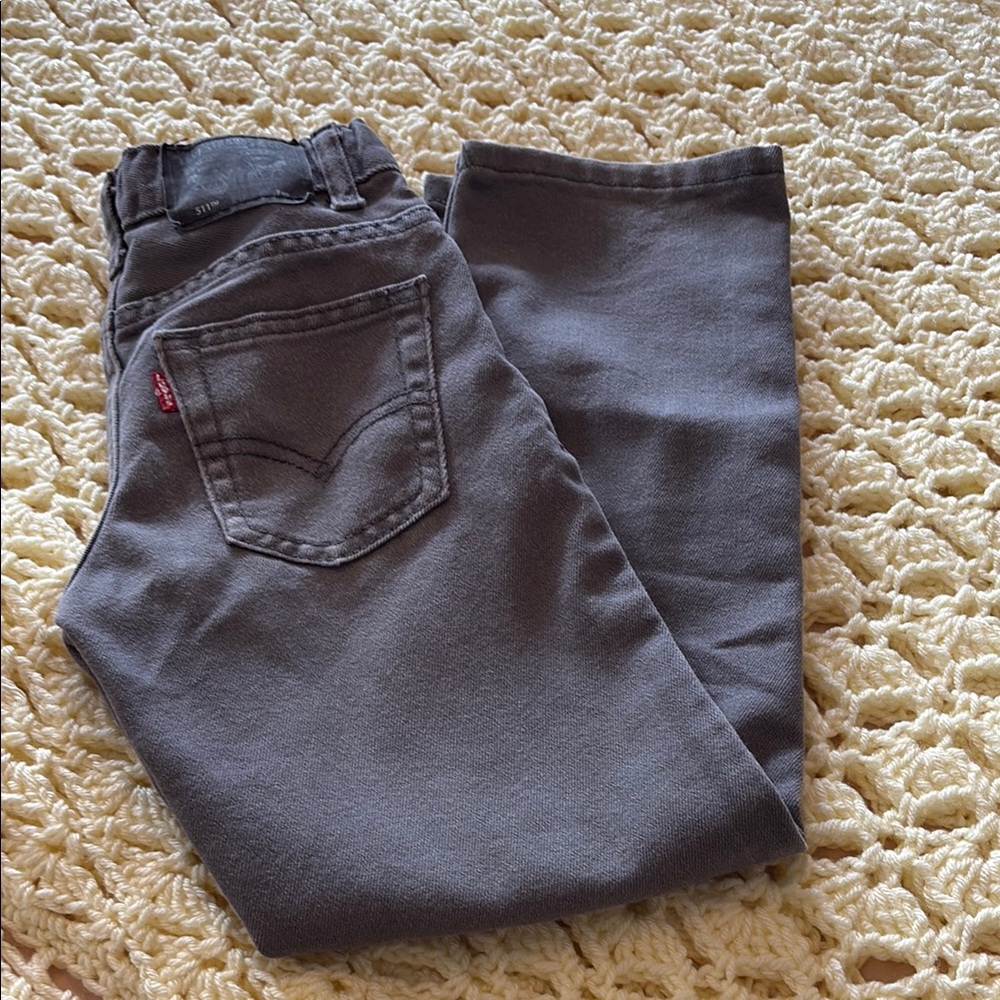 Kids Levi's Slim Fit Gray Jeans